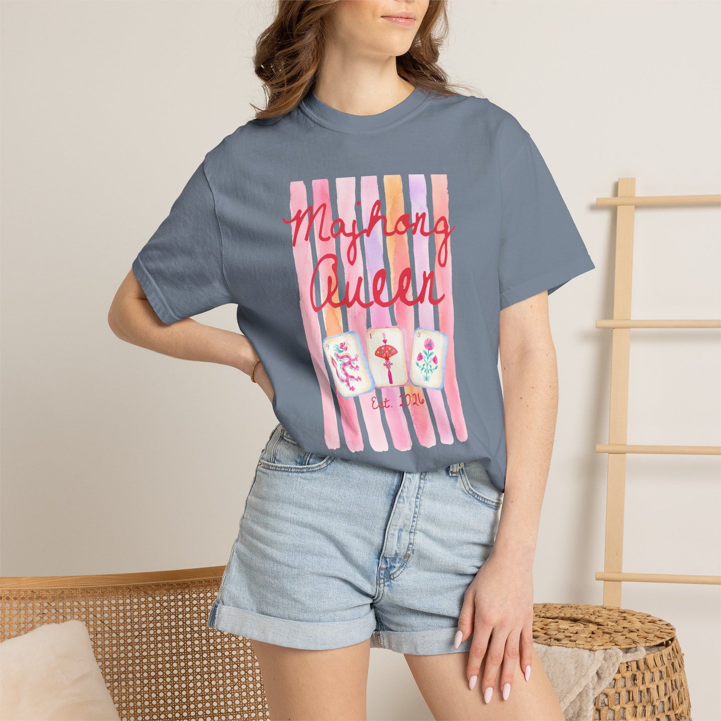 mahjong shirt, mahjong girl night games gift ideas, mahjong apparel, womenclothing
