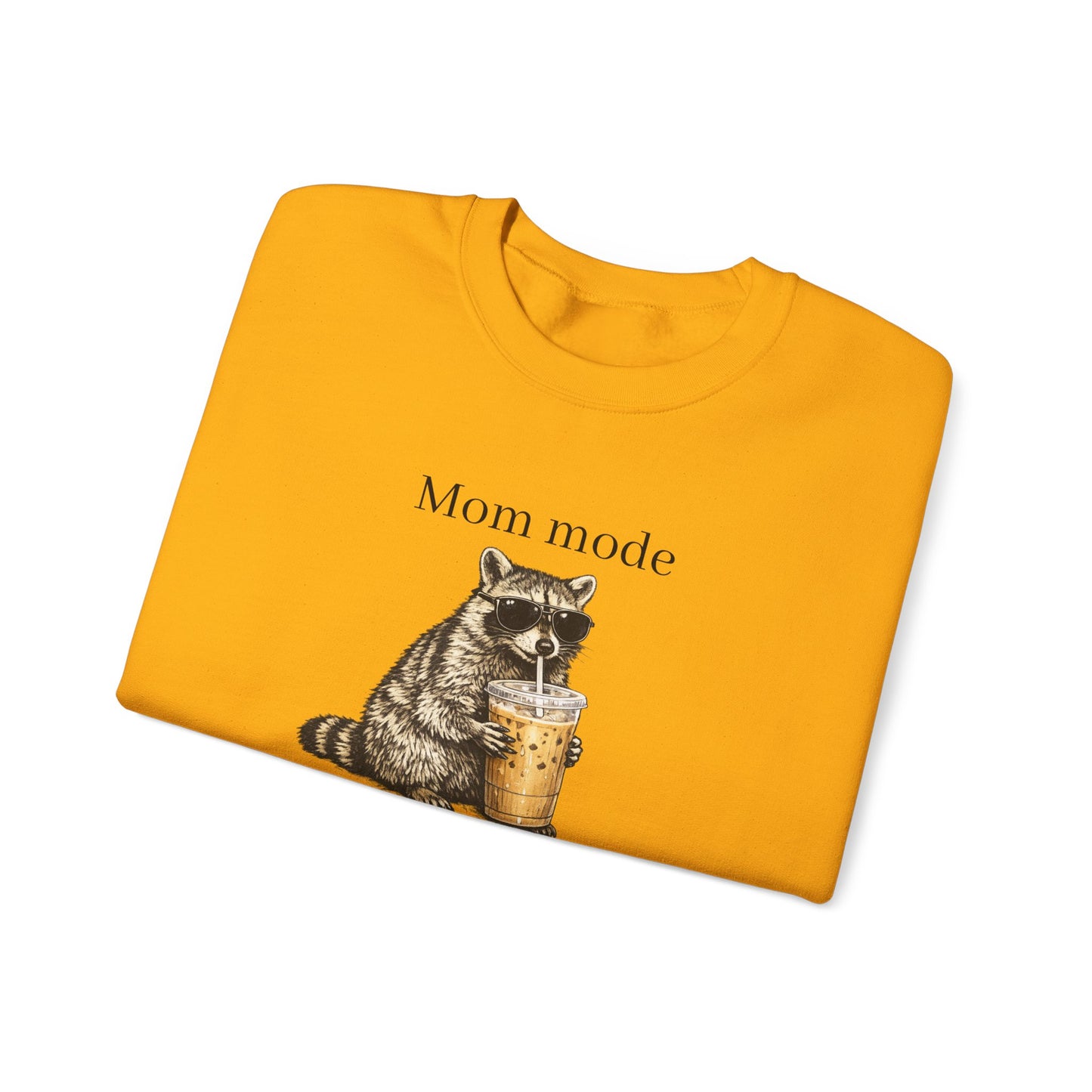 racoon mom coffee and chaos crewneck, premium unisex crewneck sweatshirt dumpster fire response team, mothersdaygift