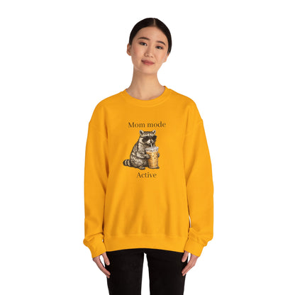 racoon mom coffee and chaos crewneck, premium unisex crewneck sweatshirt dumpster fire response team, mothersdaygift