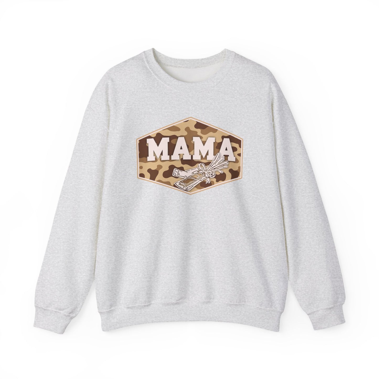 camo string cheese mama crewneck, hunting season premium unisex crewneck sweatshirt heavy blend sweater, mothersdaygift, first time mom gift