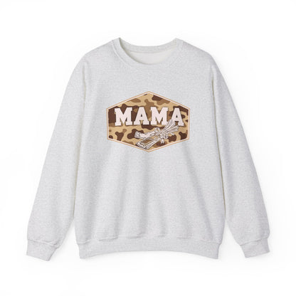 camo string cheese mama crewneck, hunting season premium unisex crewneck sweatshirt heavy blend sweater, mothersdaygift, first time mom gift