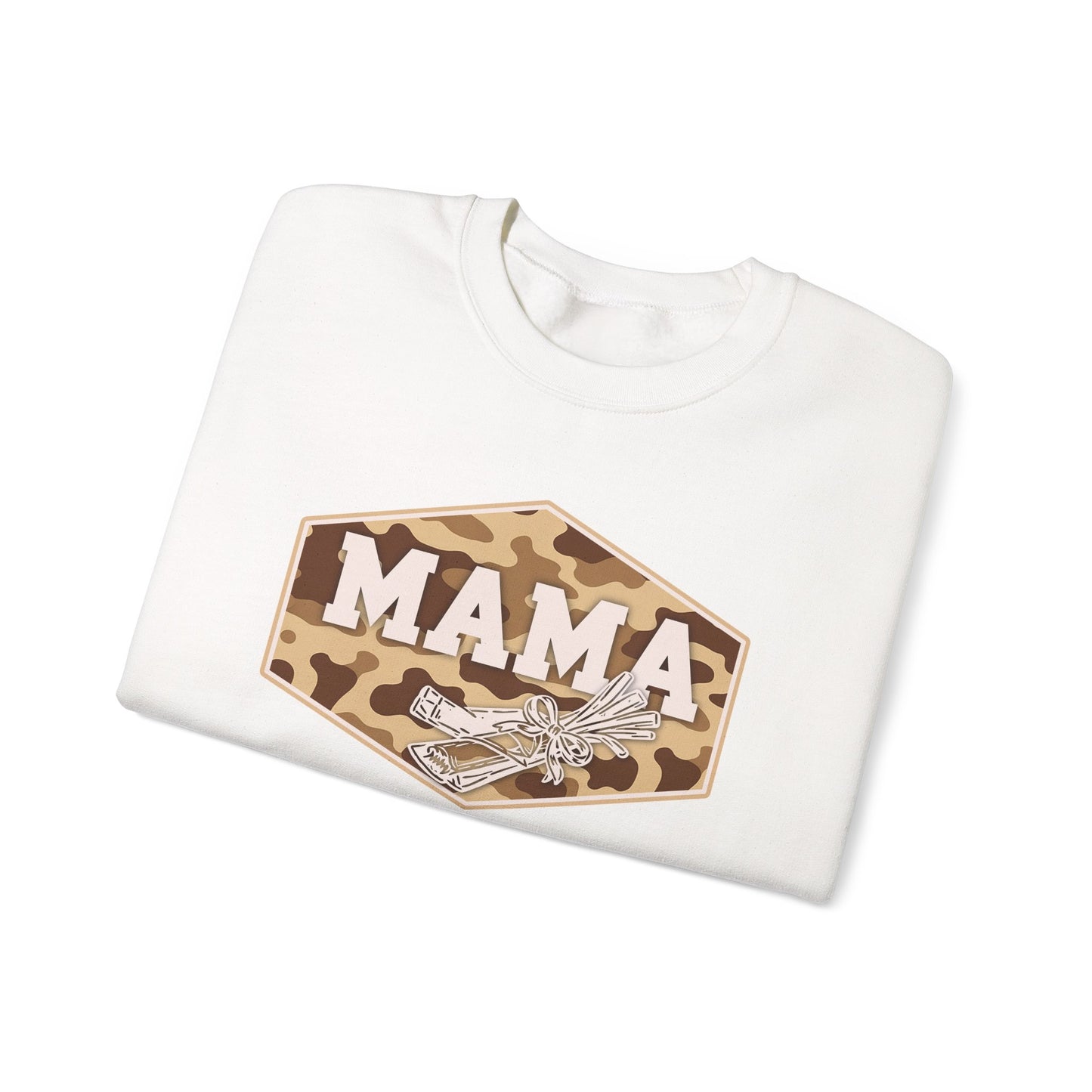 camo string cheese mama crewneck, hunting season premium unisex crewneck sweatshirt heavy blend sweater, mothersdaygift, first time mom gift