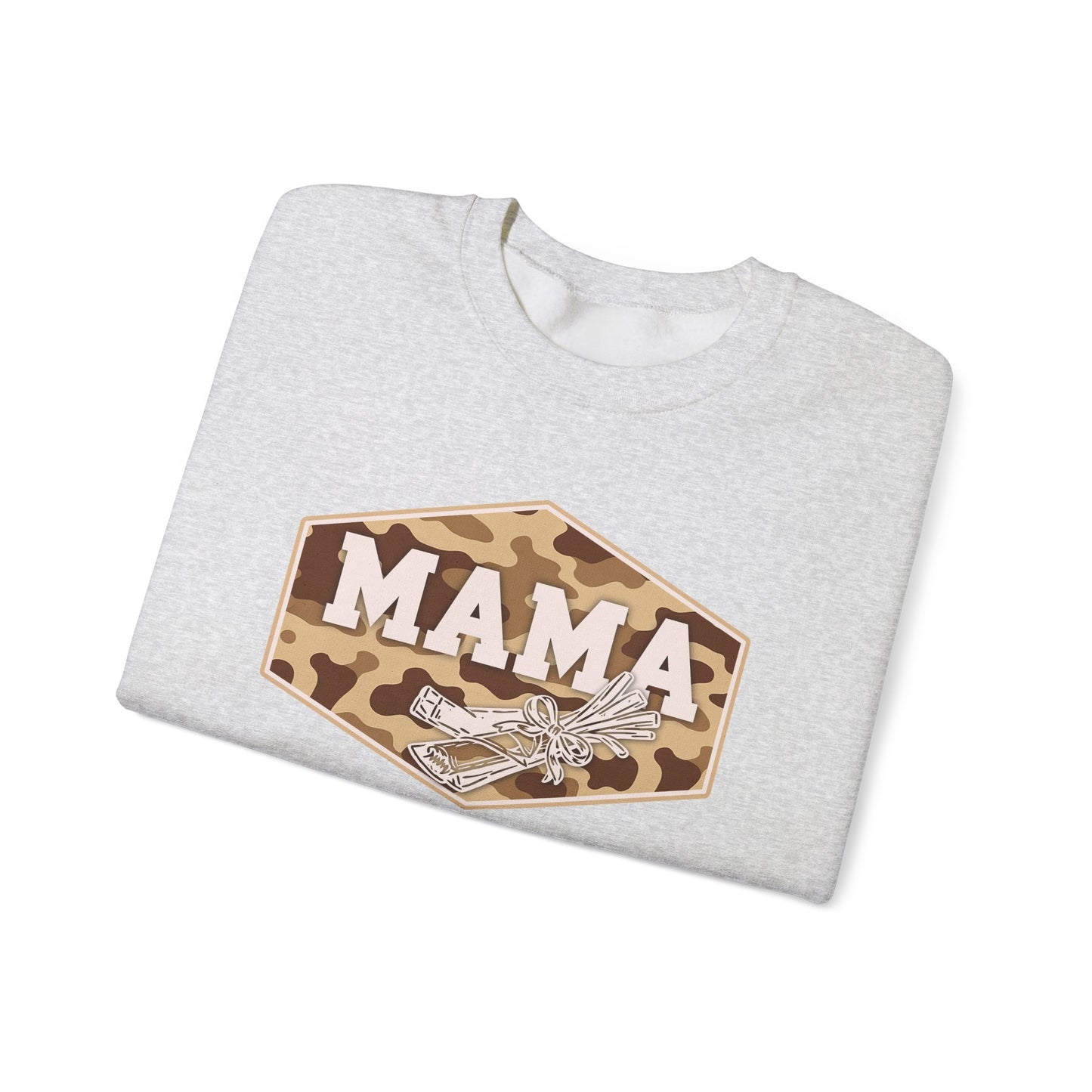 camo string cheese mama crewneck, hunting season premium unisex crewneck sweatshirt heavy blend sweater, mothersdaygift, first time mom gift