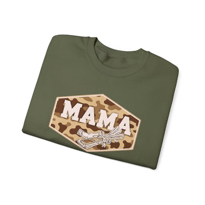 camo string cheese mama crewneck, hunting season premium unisex crewneck sweatshirt heavy blend sweater, mothersdaygift, first time mom gift