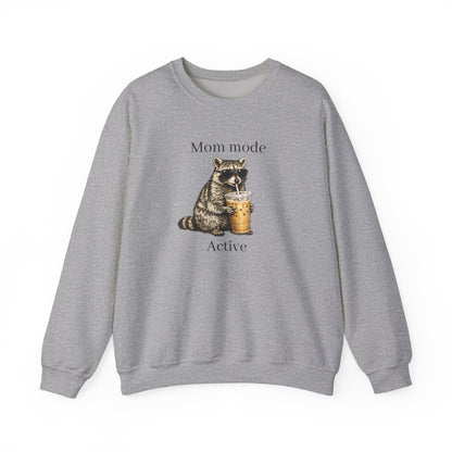 racoon mom coffee and chaos crewneck, premium unisex crewneck sweatshirt dumpster fire response team, mothersdaygift