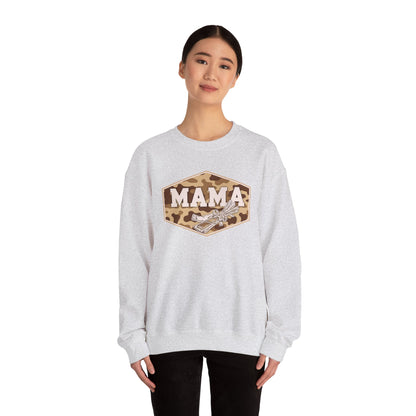 camo string cheese mama crewneck, hunting season premium unisex crewneck sweatshirt heavy blend sweater, mothersdaygift, first time mom gift
