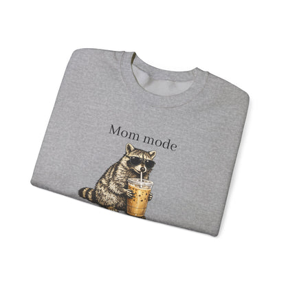 racoon mom coffee and chaos crewneck, premium unisex crewneck sweatshirt dumpster fire response team, mothersdaygift