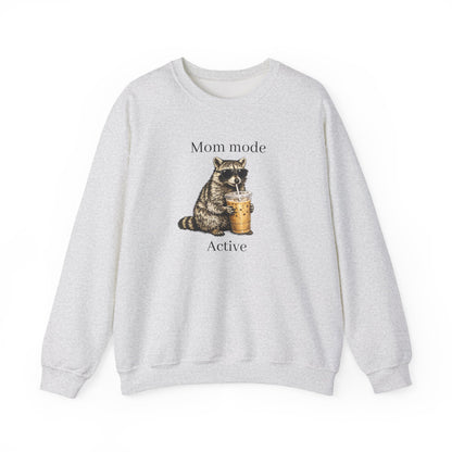 racoon mom coffee and chaos crewneck, premium unisex crewneck sweatshirt dumpster fire response team, mothersdaygift