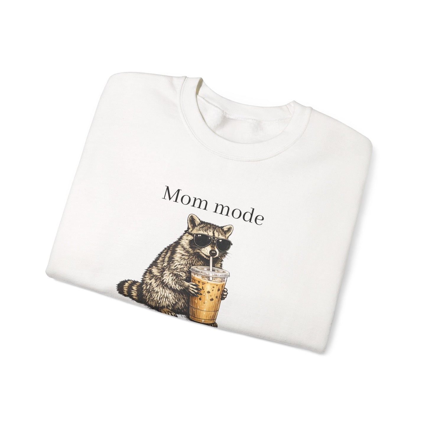 racoon mom coffee and chaos crewneck, premium unisex crewneck sweatshirt dumpster fire response team, mothersdaygift