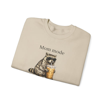 racoon mom coffee and chaos crewneck, premium unisex crewneck sweatshirt dumpster fire response team, mothersdaygift