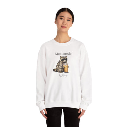 racoon mom coffee and chaos crewneck, premium unisex crewneck sweatshirt dumpster fire response team, mothersdaygift