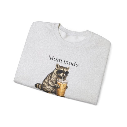 racoon mom coffee and chaos crewneck, premium unisex crewneck sweatshirt dumpster fire response team, mothersdaygift