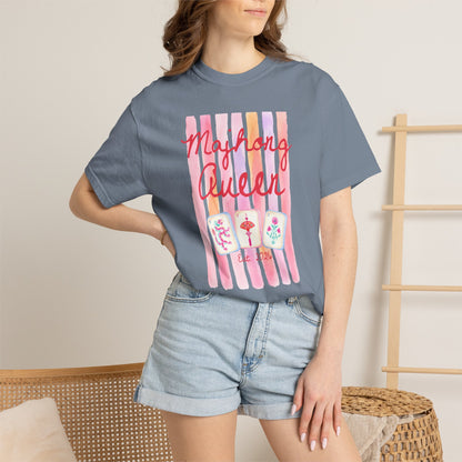 mahjong shirt, mahjong girl night games gift ideas, mahjong apparel, womenclothing