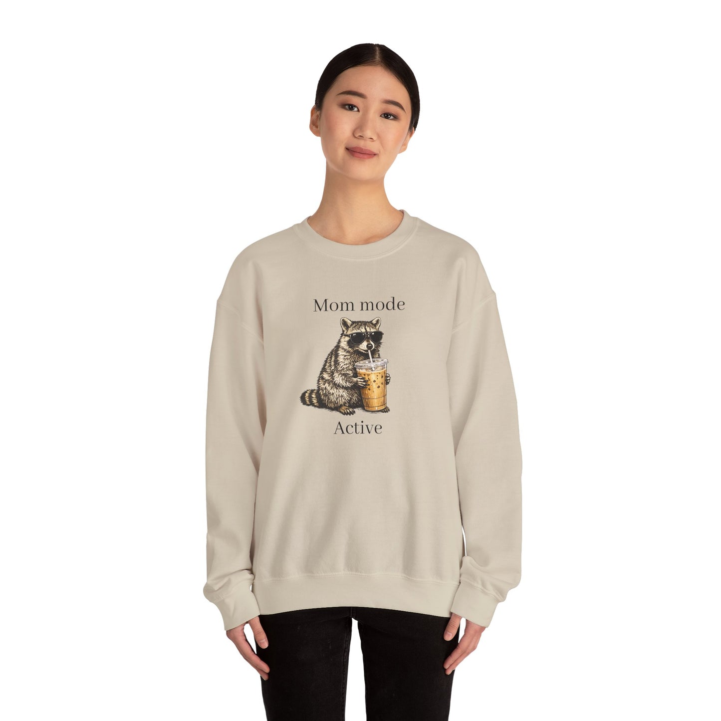 racoon mom coffee and chaos crewneck, premium unisex crewneck sweatshirt dumpster fire response team, mothersdaygift