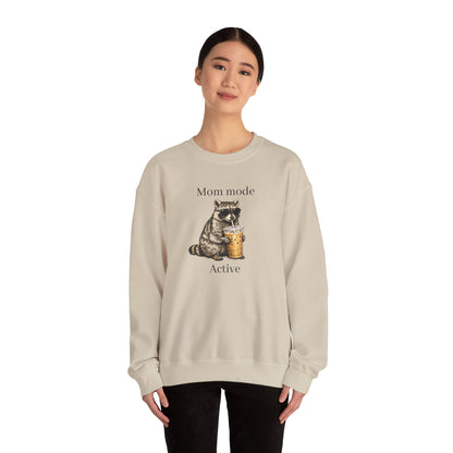 racoon mom coffee and chaos crewneck, premium unisex crewneck sweatshirt dumpster fire response team, mothersdaygift