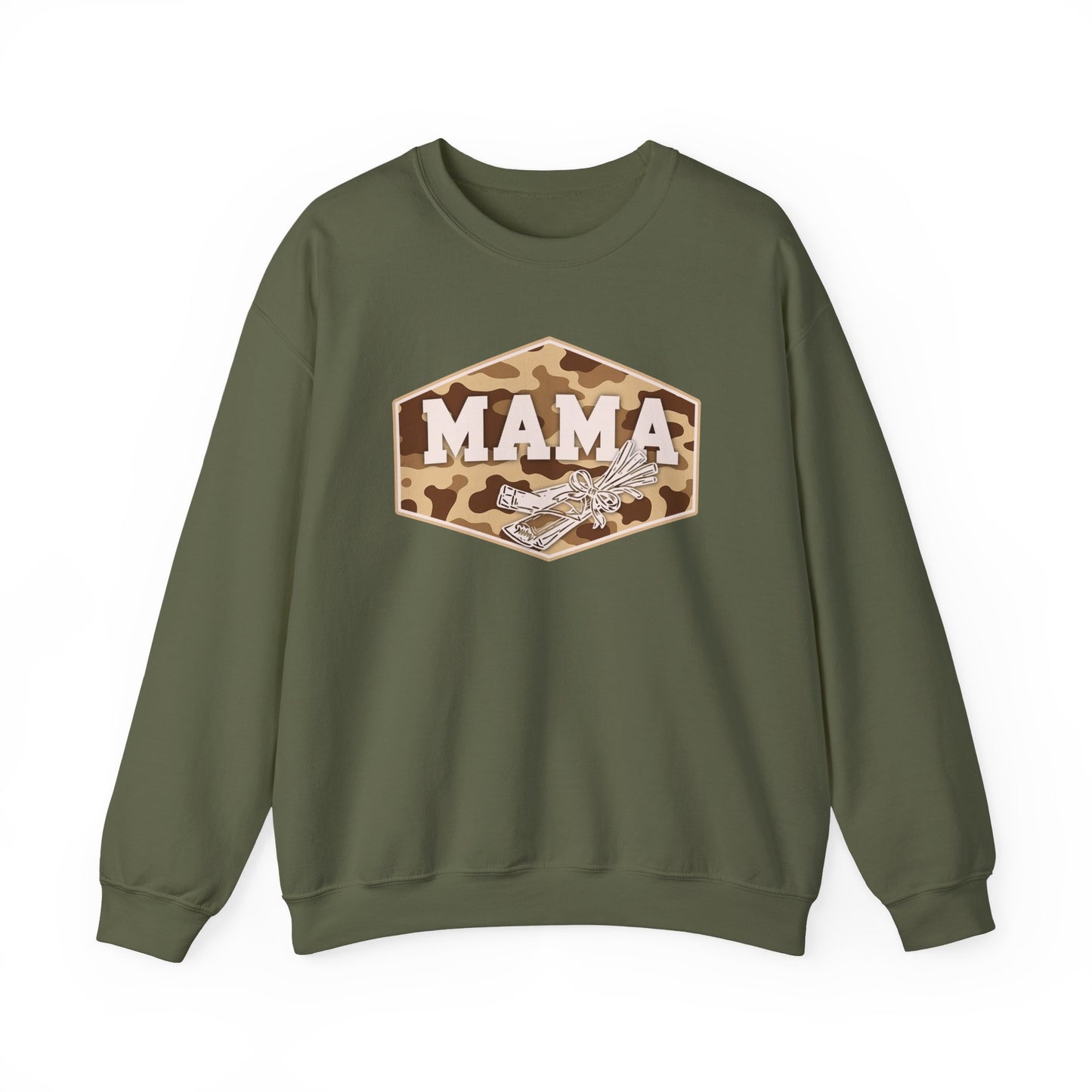 camo string cheese mama crewneck, hunting season premium unisex crewneck sweatshirt heavy blend sweater, mothersdaygift, first time mom gift