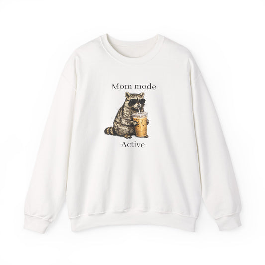 racoon mom coffee and chaos crewneck, premium unisex crewneck sweatshirt dumpster fire response team, mothersdaygift