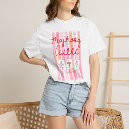 mahjong shirt, mahjong girl night games gift ideas, mahjong apparel, womenclothing